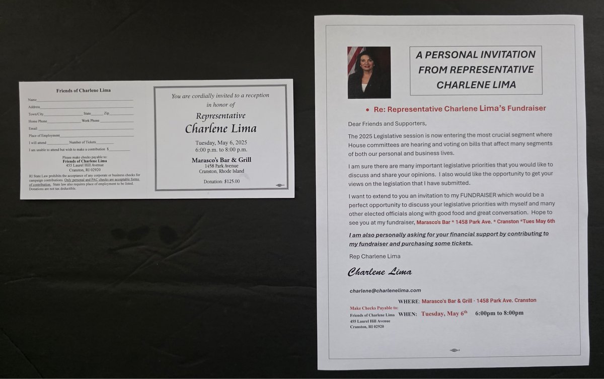CharleneLimaRI's tweet image. PLEASE JOIN ME As a COMMONSENSE conservative Democrat I need your help to continue my fight against far left extreme policies that are ruining our State and country. IF YOU CAN'T AFFORD THE TICKET PRICE ANY CONTRIBUTION WILL BE APPRECIATED YOUR PRESENCE IS ALL THE SPPORT I NEED