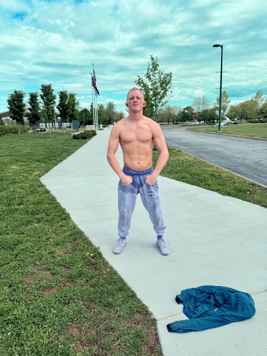 Ran 13.4 miles today because I went there to run 6 but I have this psycho in my head that’s like “run until you can’t pussy” &amp; I constantly listen to that mf lol 

I rarely run distance and when I do I haven’t done over 3.2 miles in about 13 years lmao

We’ll see how I feel at my