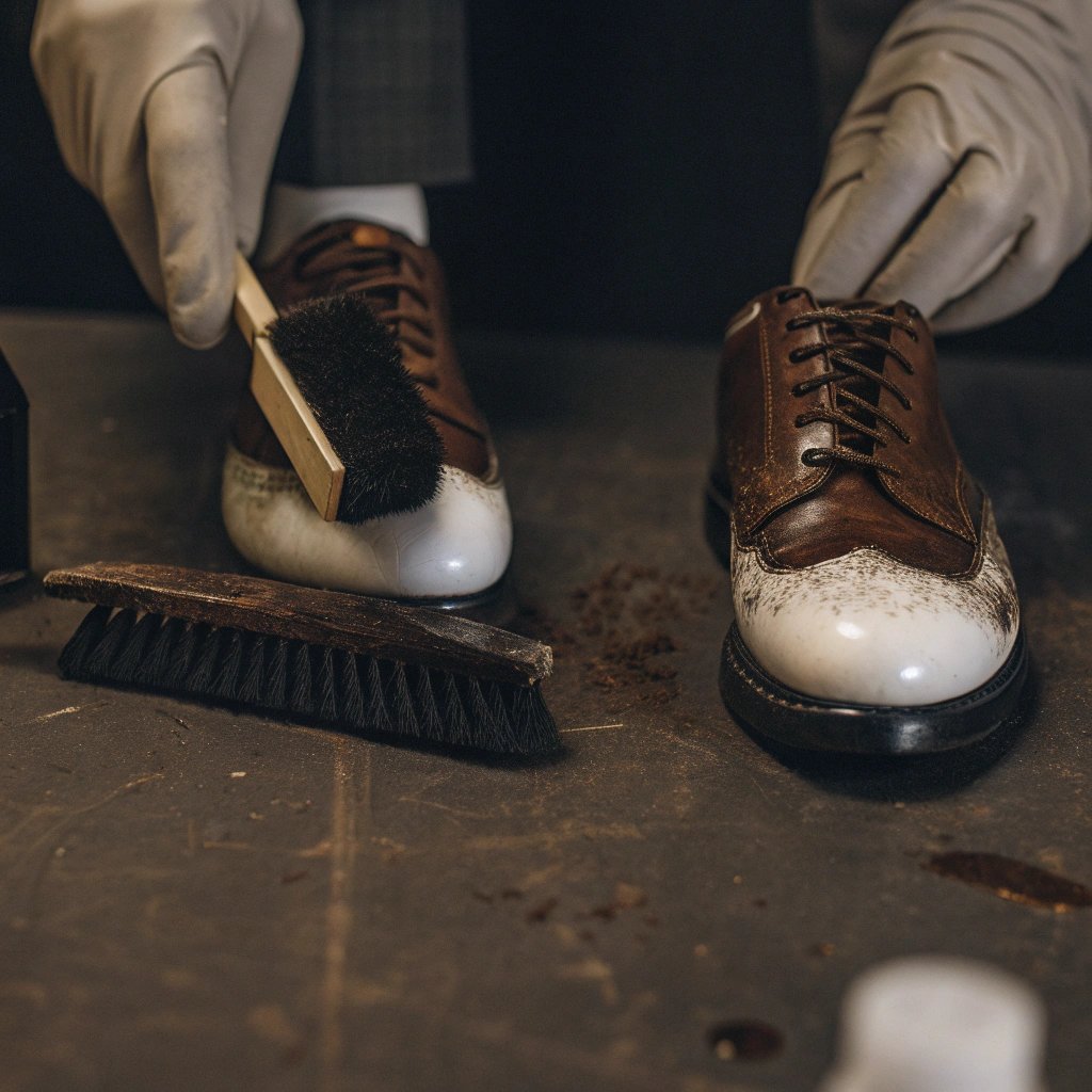 playgolf24_'s tweet image. Dirty golf shoes? Let’s fix that 👟🧼

✅ Remove laces &amp;amp; insoles
✅ Scrub with warm, soapy water
✅ Use soft brush for soles/spikes
✅ Rinse lightly, towel dry
✅ Air dry—no direct heat!
Clean shoes = better grip + style ⛳
#GolfTips #GolfGear #CleanKicks

playgolf24.com/how-to-clean-g…
