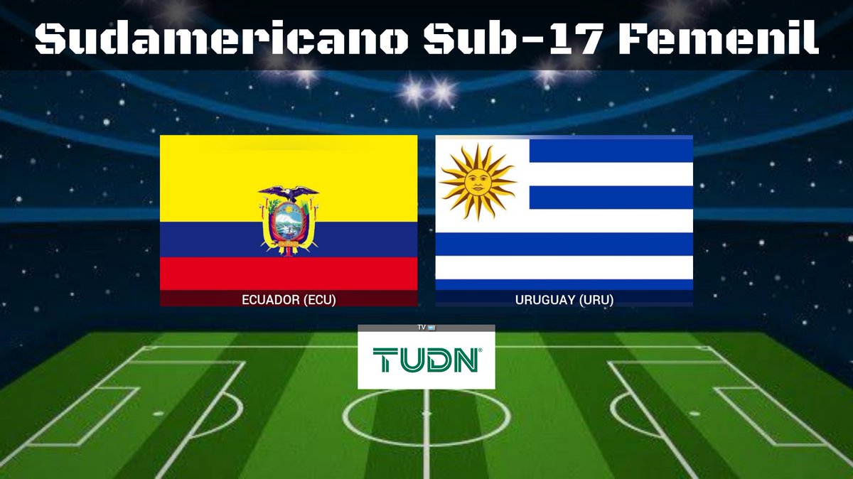 Transmisiones del Deporte 2 (@tvdeldepor2) on Twitter photo Sudamericano Sub-17 Femenil | Jornada 3
Ecuador 🆚 Uruguay
20:00 HRS ET
📺 <a href="/TUDNUSA/">TUDN USA</a>
🎙️ <a href="/fpesebastian/">Felipe Sebastián Muñoz</a>
🎙️ <a href="/marifermora90/">Maria Fernanda Mora 🐥</a>
#EllasEnTUDN | #ECUURU Sudamericano Sub-17 Femenil | Jornada 3
Ecuador 🆚 Uruguay
20:00 HRS ET
📺 <a href="/TUDNUSA/">TUDN USA</a>
🎙️ <a href="/fpesebastian/">Felipe Sebastián Muñoz</a>
🎙️ <a href="/marifermora90/">Maria Fernanda Mora 🐥</a>
#EllasEnTUDN | #ECUURU