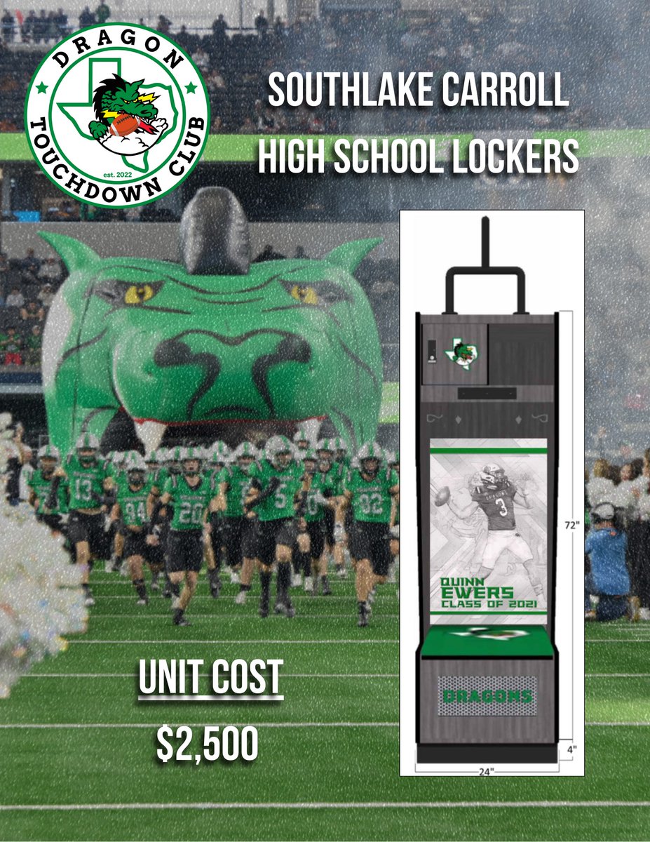 DragonTDClub (@dragontdclub) on Twitter photo ๐ฆพThe new weight room? Total game changer
๐Next up: ๐๐๐ฐ ๐๐จ๐๐ค๐๐ซ๐ฌ ๐๐จ๐ซ ๐จ๐ฎ๐ซ ๐๐ซ๐๐ ๐จ๐ง ๐ฌ๐ญ๐ฎ๐๐๐ง๐ญ-๐๐ญ๐ก๐ฅ๐๐ญ๐๐ฌ!
๐ $2,500 Donation
Your name inside the locker - a lasting reminder of your support.
๐dragontdc.org/commitment-levโฆ
<a href="/CarrollDragonFB/">Southlake Carroll Football</a> ๐ฆพThe new weight room? Total game changer
๐Next up: ๐๐๐ฐ ๐๐จ๐๐ค๐๐ซ๐ฌ ๐๐จ๐ซ ๐จ๐ฎ๐ซ ๐๐ซ๐๐ ๐จ๐ง ๐ฌ๐ญ๐ฎ๐๐๐ง๐ญ-๐๐ญ๐ก๐ฅ๐๐ญ๐๐ฌ!
๐ $2,500 Donation
Your name inside the locker - a lasting reminder of your support.
๐dragontdc.org/commitment-levโฆ
<a href="/CarrollDragonFB/">Southlake Carroll Football</a>