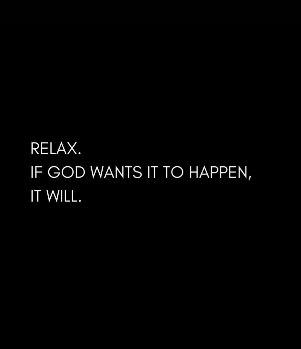 If God wants it to happen, it will.
