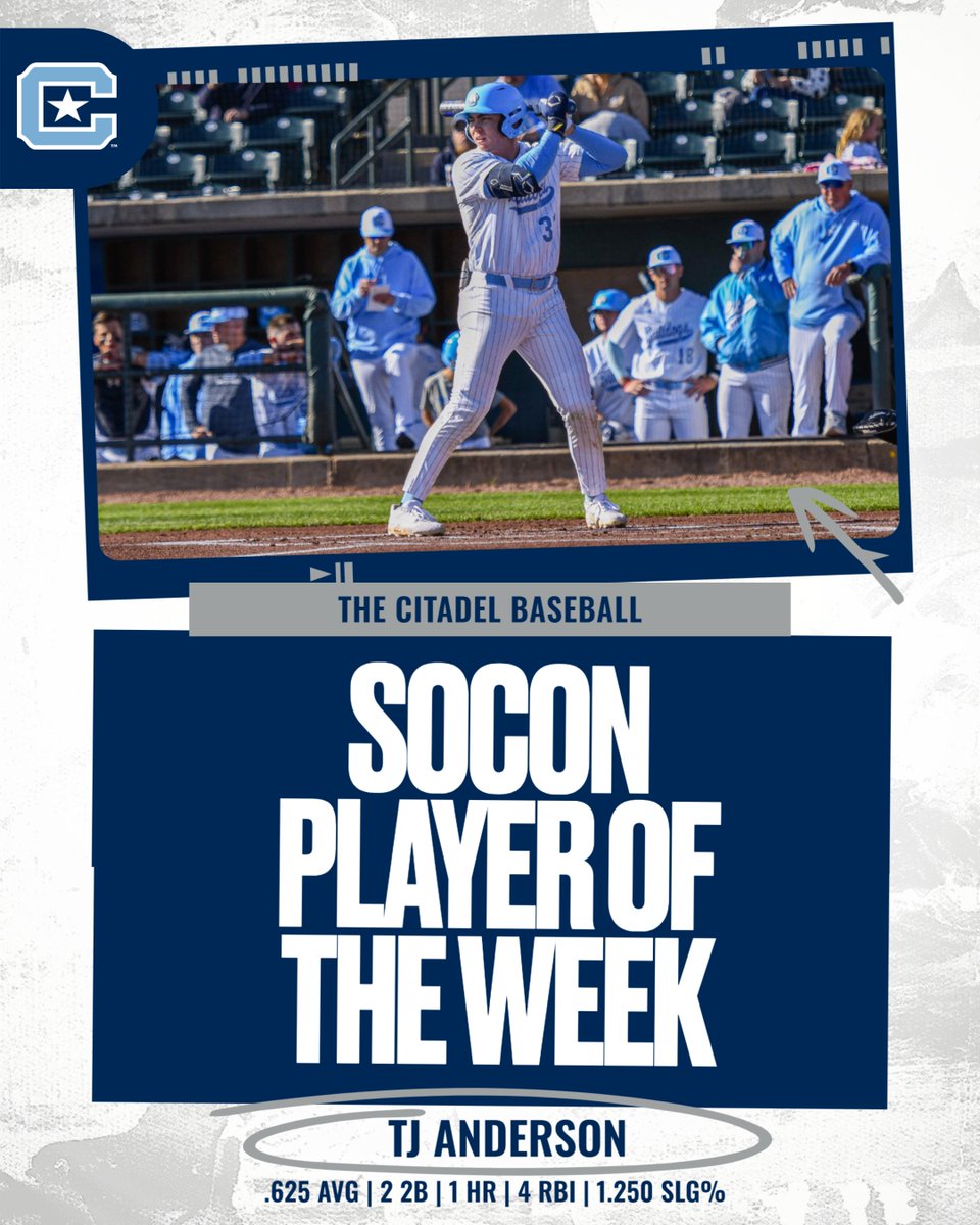 Congratulations to TJ Anderson on being named the Southern Conference Player of the Week!

#jOURney