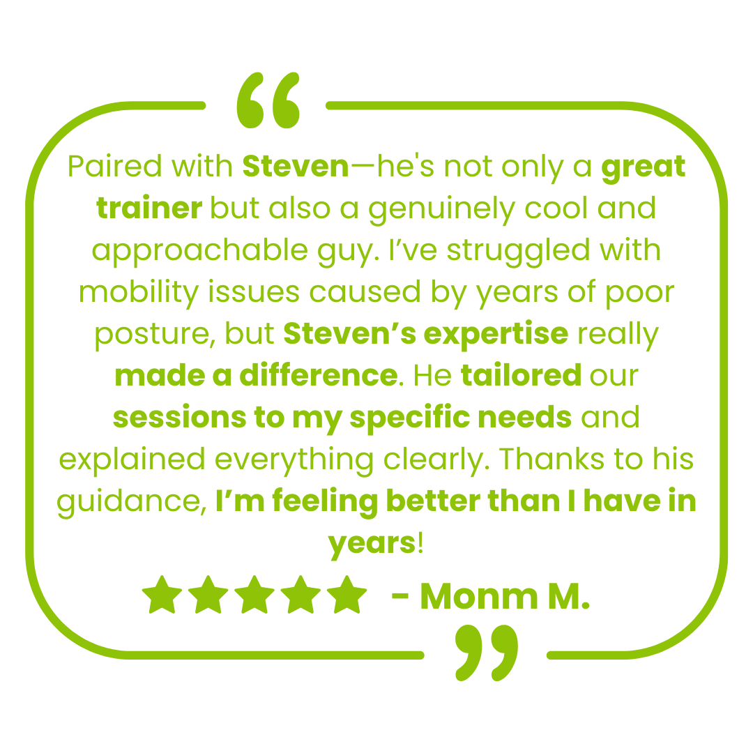 mobile_trainers's tweet photo. Congratulations to Trainer Steven in #ATX! 👏

Steven's diligence and dedication make for productive, successful training sessions. Thanks for your hard work —  your clients and HQ appreciate it! 💪

#Austin #personaltraining #fitness https://t.co/pOgZXRzbew