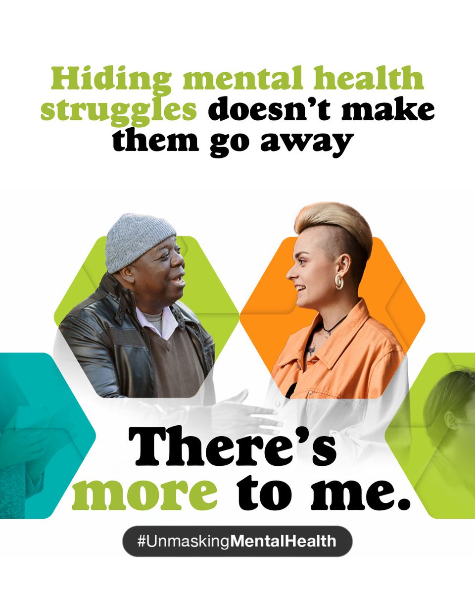 Black Health Alliance (@blackhealthcan) on Twitter photo Many of us hide our strugglesāat work, online, even with loved ones. But constant masking can be draining and isolating.
This #MentalHealthWeek, letās start the conversation about #UnmaskingMentalHealth and breaking down stigma.
<a href="/CMHAToronto/">CMHA Toronto</a> Many of us hide our strugglesāat work, online, even with loved ones. But constant masking can be draining and isolating.
This #MentalHealthWeek, letās start the conversation about #UnmaskingMentalHealth and breaking down stigma.
<a href="/CMHAToronto/">CMHA Toronto</a>
