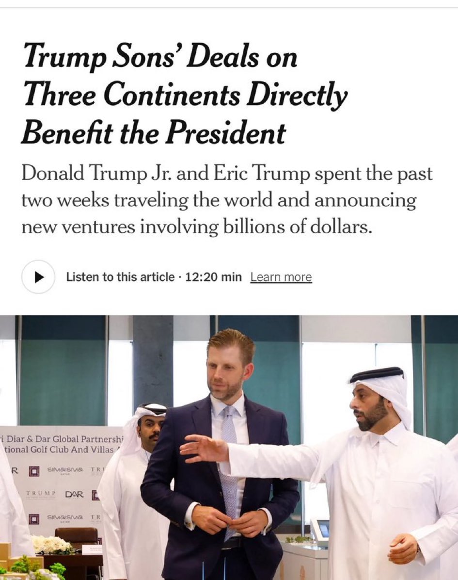 How does this corruption make America great?