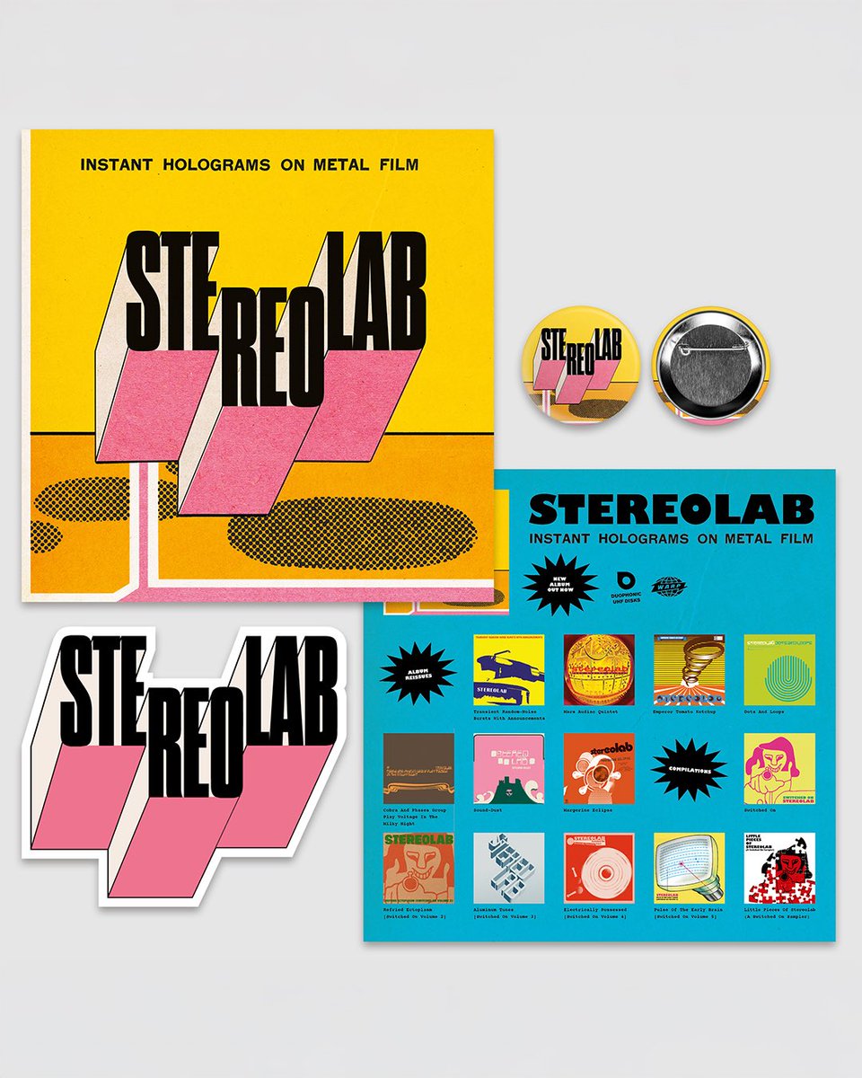 JUST ANNOUNCED!! FREE <a href="/stereolabgroop/">Stereolab</a> “Instant Holograms on Metal Film” release date listening party 5/23 at 6 pm!! Celebrate the groups first full release in 15 years with exclusive swag and giveaways!!

FREE RSVP &gt; link.dice.fm/DKNqg0ZU7Sb?sh…