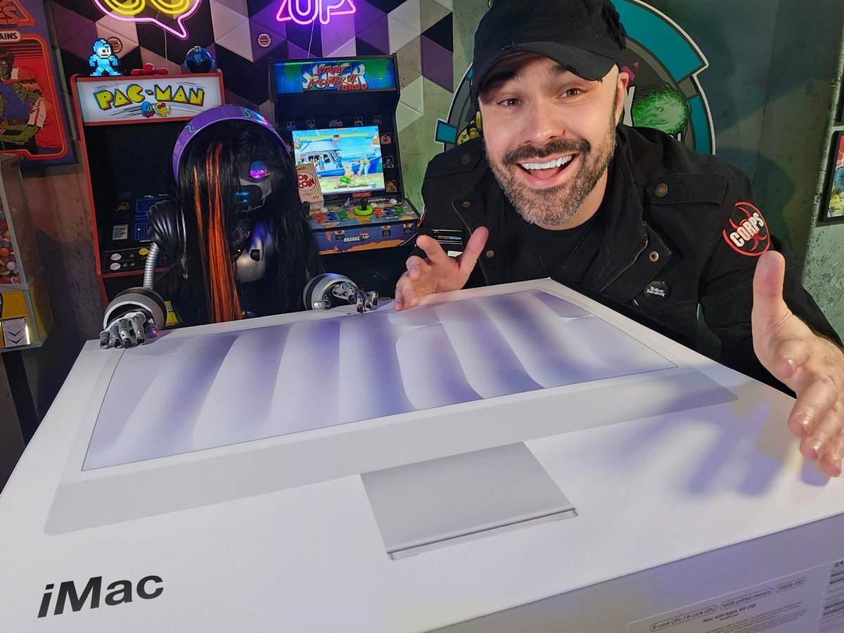 robotco_op's tweet image. Yesterday&apos;s banger stream ended with a FIRE unboxing that saw us receiving a gifted brand new 2024 #iMac from Über-Cogger, SkyGuy!

Our 2015 iMac has been chugging on video production so you should see an even bigger uptick in content! 🔥

#apple #editing #iMacM4 #M4iMac…