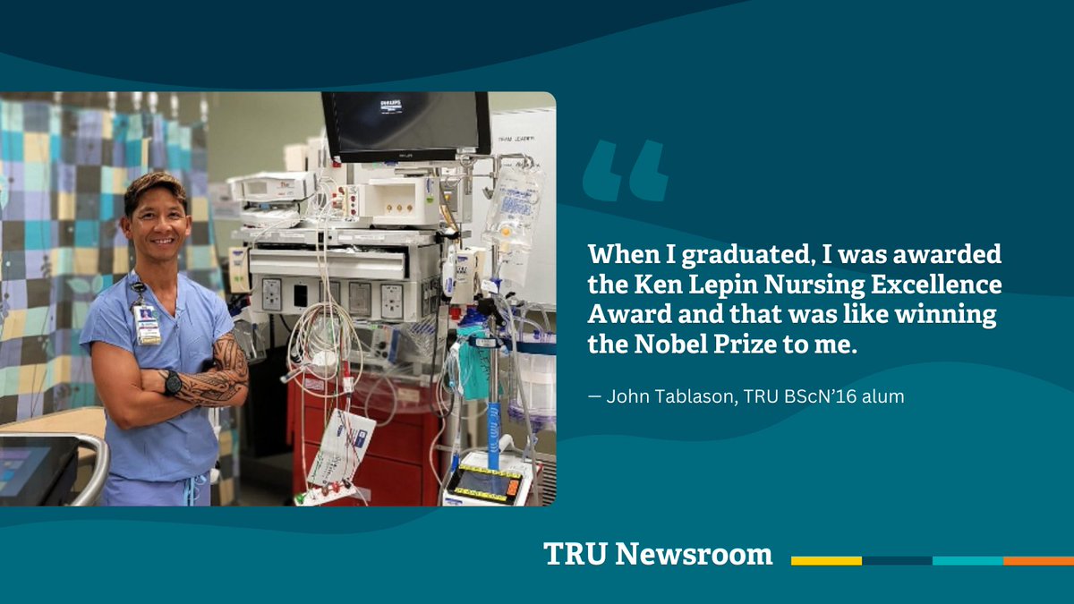 Thompson Rivers University (@thompsonriversu) on Twitter photo From aspiring firefighter to critical care nurse, #myTRU alum John Tablason believes in helping others. Inspired by kindness received as a student, he’s giving back with a $25K award fund for nursing students. <a href="/alumnitru/">TRU Alumni</a> #TRUNursing <a href="/trustudentlife/">TRU Student Life</a>
inside.tru.ca/2025/05/02/nur… From aspiring firefighter to critical care nurse, #myTRU alum John Tablason believes in helping others. Inspired by kindness received as a student, he’s giving back with a $25K award fund for nursing students. <a href="/alumnitru/">TRU Alumni</a> #TRUNursing <a href="/trustudentlife/">TRU Student Life</a>
inside.tru.ca/2025/05/02/nur…