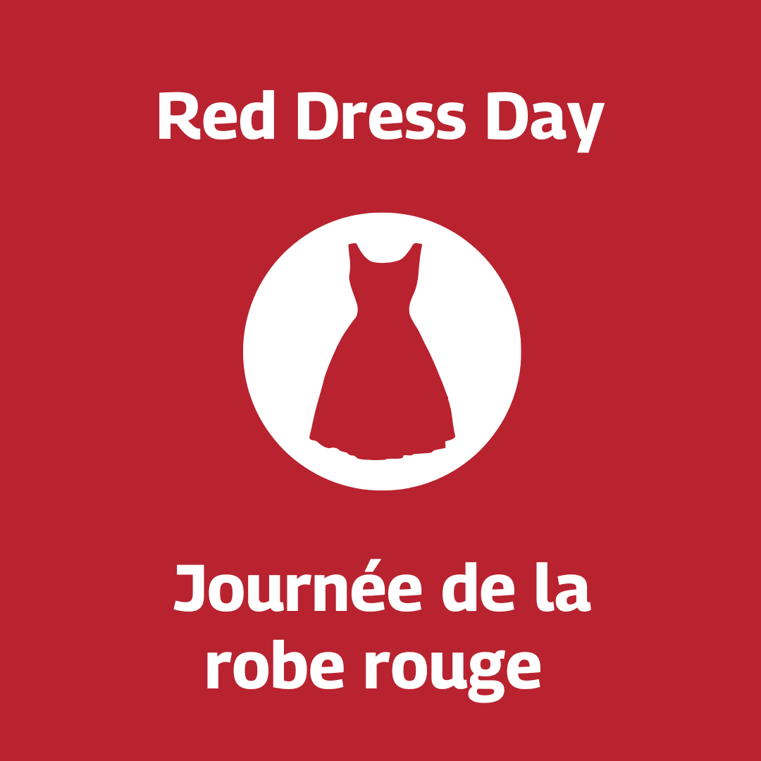 Today, on Red Dress Day, the National Day of Awareness for Missing and Murdered Indigenous Women, Girls, and 2SLGBTQQIA+ People, we hold space for families, survivors, and communities. ❤️
---
Aujourd’hui, à l’occasion de la Journée de la robe rouge, la Journée nationale de