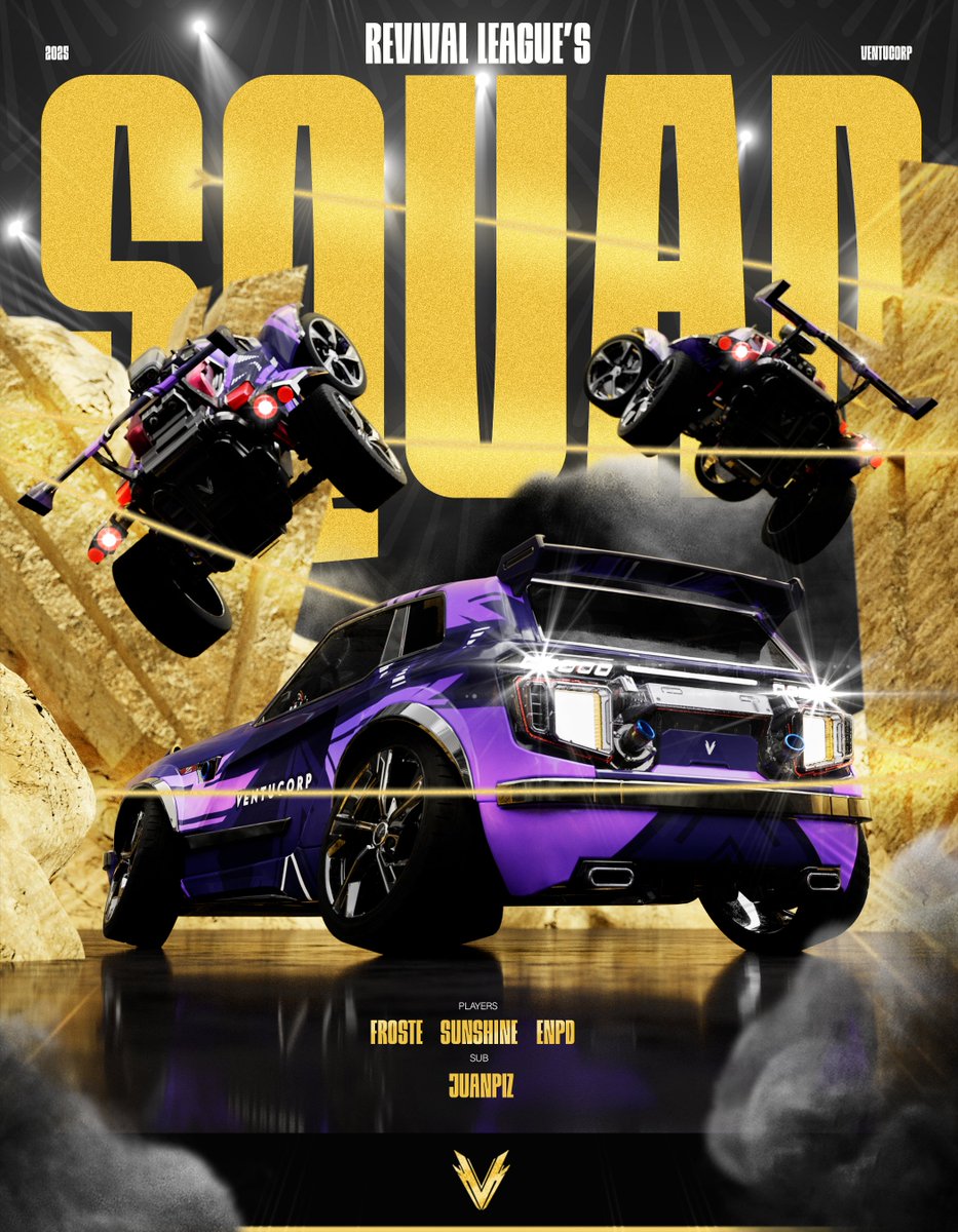 Nos complace anunciar nuestra participación en la Revival League de <a href="/CierzoEsports/">Cierzo Esports Academy</a> !!!

Los encargados de ganar la Silver Division son nuestros chicos de la squad Ventucorp Legends <a href="/SunshineGG_/">Shun</a> <a href="/Shawn_Froste22/">Froste.</a> <a href="/Enpd2/">Enpd</a> <a href="/JuanpizRL/">Juanpiz</a> 

Una squad dorada para una división plateada?