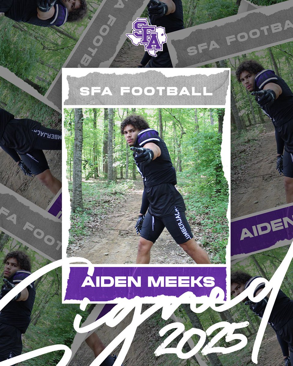 Lumberjack Football (@sfa_football) on Twitter photo Red Raider β‘οΈ Lumberjack
Welcome <a href="/AidenMeeks1/">Aiden Meeks</a> to The Piney Woods! π²πͺ
#AxeEm x #EastTexasTough Red Raider β‘οΈ Lumberjack
Welcome <a href="/AidenMeeks1/">Aiden Meeks</a> to The Piney Woods! π²πͺ
#AxeEm x #EastTexasTough
