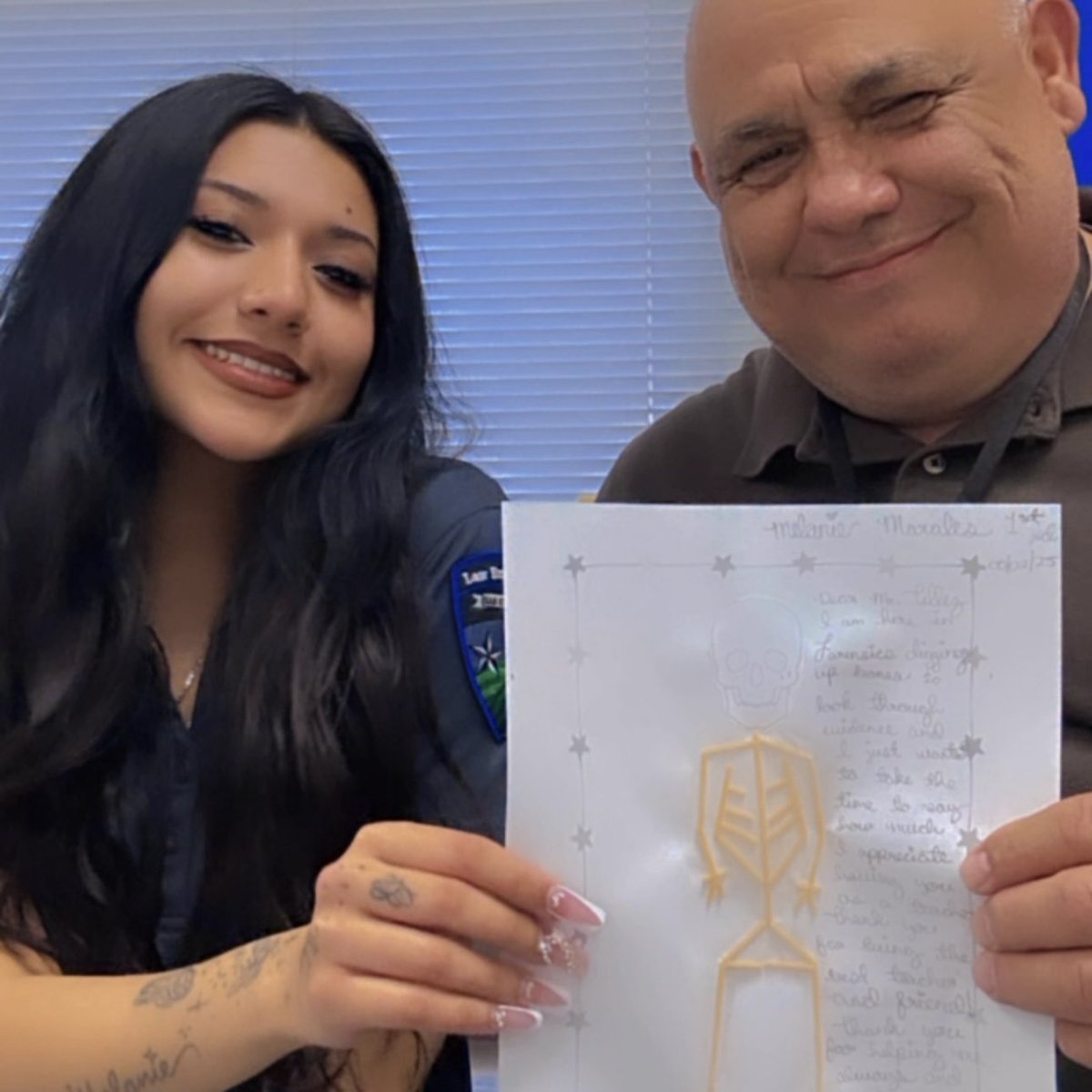 Students in chemistry and forensics classes wrote appreciation letters while learning about elements and the skeletal system. SEHS has the best teachers! Happy Teacher Appreciation Week! 🦅#ScienceWithMrA #SEHSTeacherWeek25