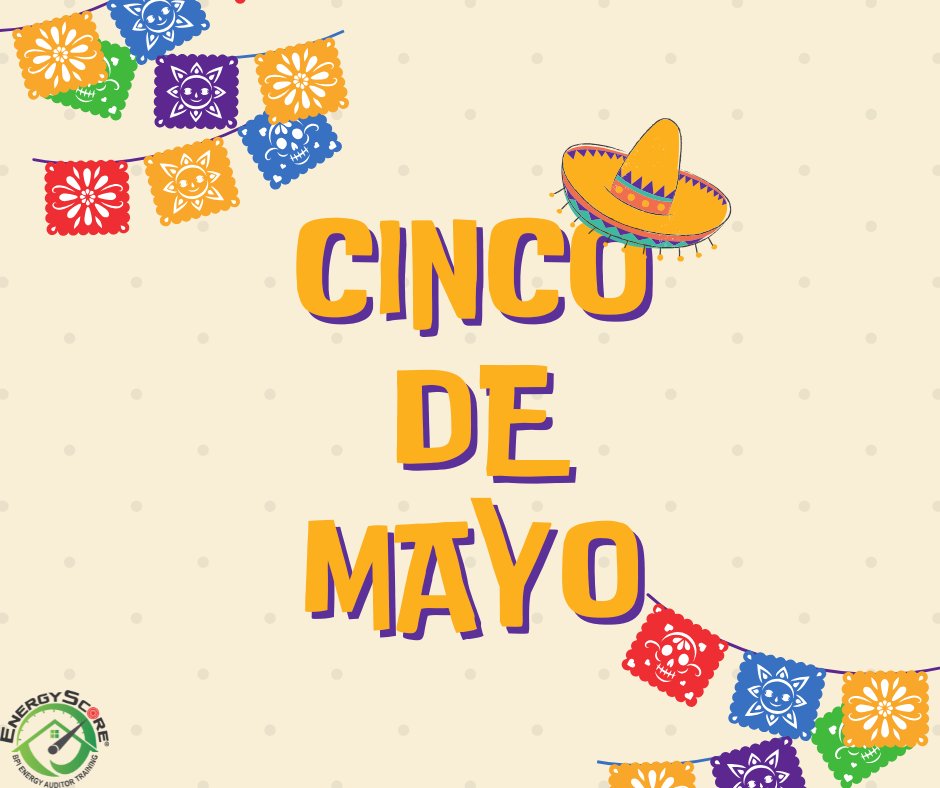 EnergyScore's tweet image. 🎉 Happy Cinco de Mayo! At EnergyScore, we’re all about airtight buildings and skilled pros. Train smart. Test right. bit.ly/3wpfxCQ
#CincoDeMayo #EnergyScore #BPITraining