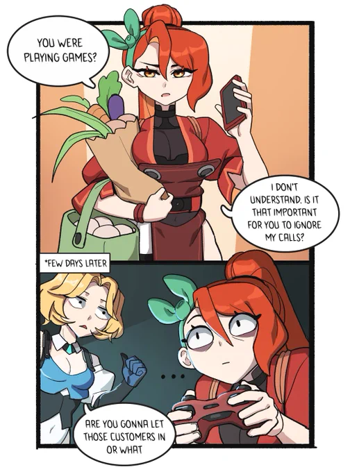 Name a game that got her acting like this. 