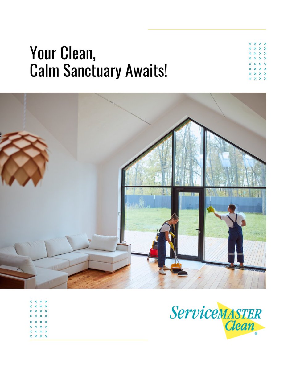 ServiceMasterTO's tweet image. Let your space support your lifestyle—not stress you out. 🌿
📌 Visit us at servicemasteroakville.com
#CleanLiving #MentalWellness #HealthyHome #ProfessionalCleaningService #CleaningMatters #DeclutterYourLife #TidyHomeHappyMind #AllergyFriendlyCleaning #HomeWellnes