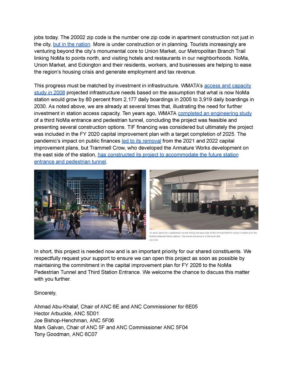 Commissioner Joe Bishop-Henchman | Eckington (@joe5f6) on Twitter photo I joined Commissioners <a href="/Ahmad_AbuKhalaf/">Ahmad Abu-Khalaf</a> <a href="/HectorArbuckle/">Hector Arbuckle (ANC 5D01)</a> <a href="/MarkforANC5F04/">Mark Galvan</a> <a href="/TonyTGoodman/">Tony T Goodman</a> in urging <a href="/MayorBowser/">Mayor Muriel Bowser</a> and the Council to maintain in the coming 2026 budget a commitment to build a third entrance to NoMa metro station and a pedestrian tunnel to the Union Market area. I joined Commissioners <a href="/Ahmad_AbuKhalaf/">Ahmad Abu-Khalaf</a> <a href="/HectorArbuckle/">Hector Arbuckle (ANC 5D01)</a> <a href="/MarkforANC5F04/">Mark Galvan</a> <a href="/TonyTGoodman/">Tony T Goodman</a> in urging <a href="/MayorBowser/">Mayor Muriel Bowser</a> and the Council to maintain in the coming 2026 budget a commitment to build a third entrance to NoMa metro station and a pedestrian tunnel to the Union Market area.