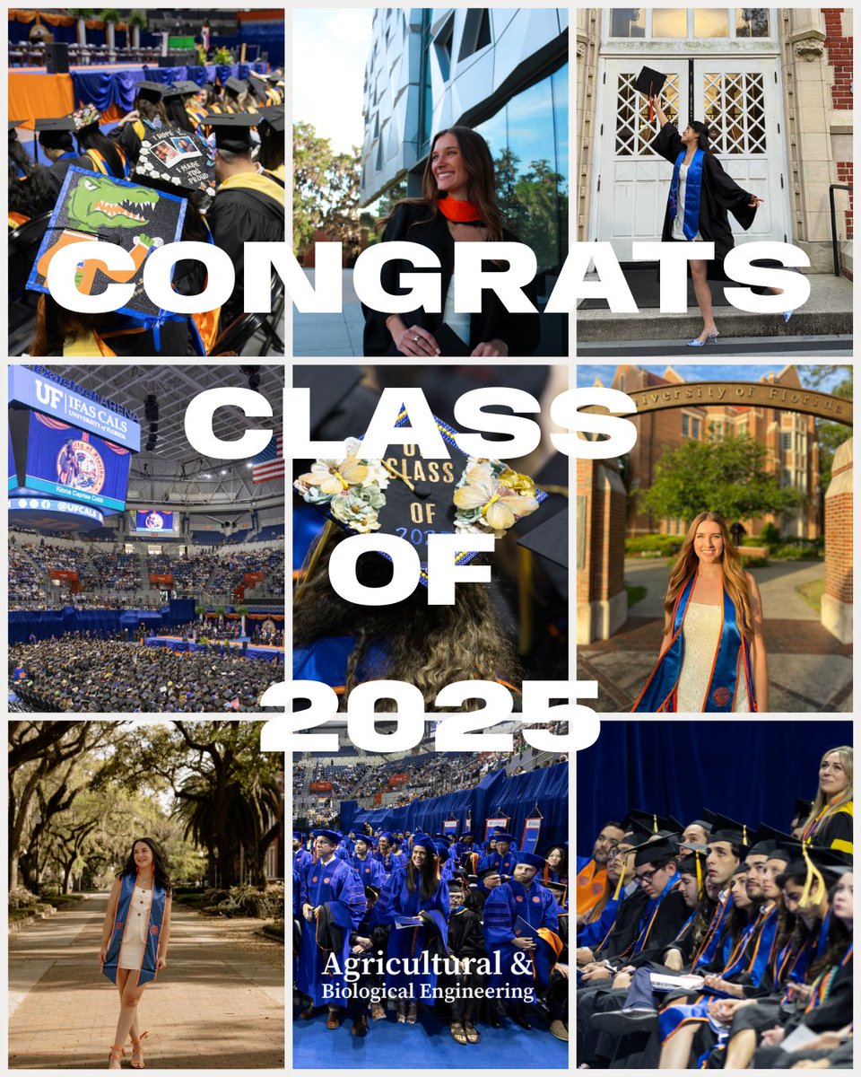 UF_ABE's tweet image. Congrats to all our ABE graduates! We look forward to the change you will cultivate in the world!!!!