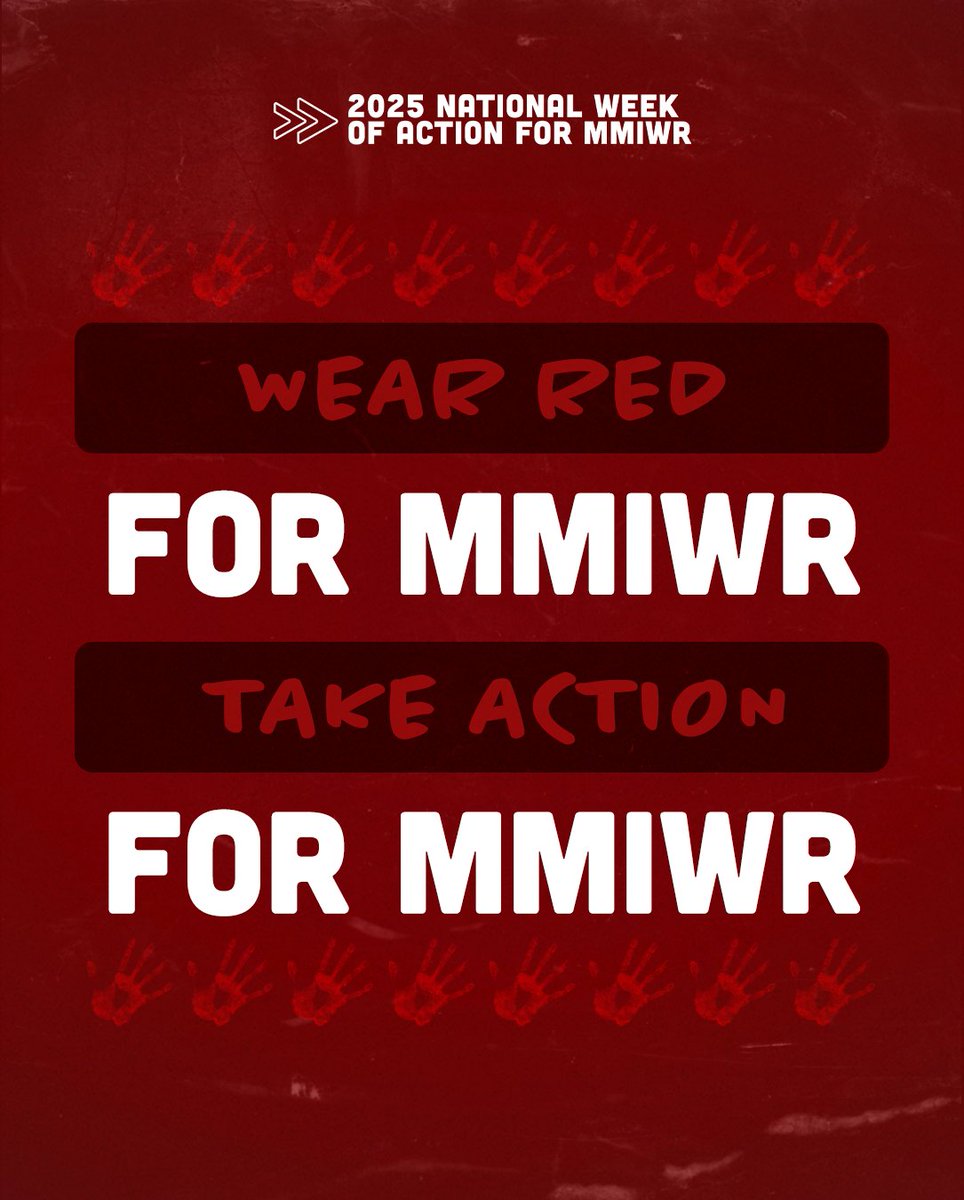 VUProjectSafe's tweet image. May 5-9 is the National Week of Action for Missing and Murdered Indigenous Women and Relatives. Join us in wearing red today and saying enough is enough —no more stolen sisters, no more stolen relatives. @NIWRC #WhyWeWearRed #MMIWRActionNow
