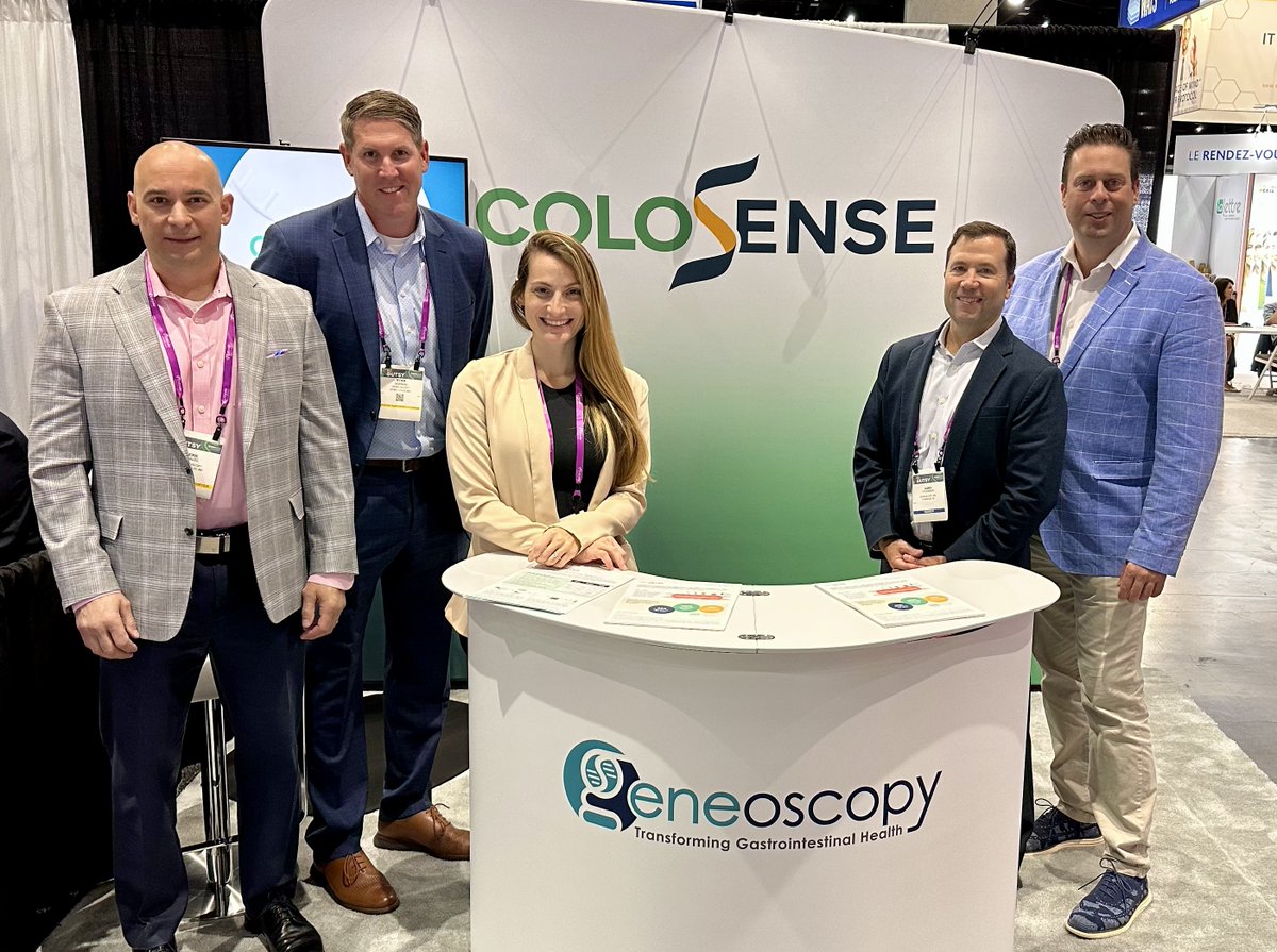 We’re excited to be at DDW 2025 showcasing ColoSense—our FDA-approved,  noninvasive, RNA-based screening test designed to detect colorectal cancer and advanced adenomas for average-risk individuals 45+. At Geneoscopy, we’re committed to improving outcomes through earlier, more