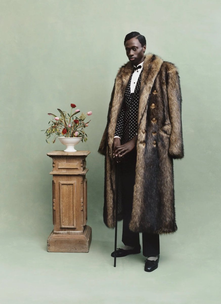 Samaritual's tweet image. The MET’s ‘Superfine: Tailoring Black Style’ exhibition catalogue by Tyler Mitchell… an impeccable serve 🔥