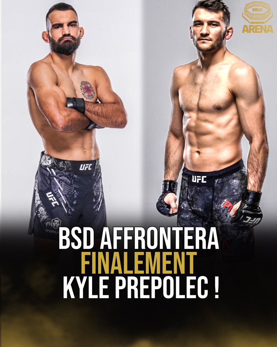 🚨🚨 LE NOUVEL ADVERSAIRE DE BSD 🇫🇷 EST CONNU

Benoît Saint Denis affrontera désormais Kyle Prepolec à l’UFC 315, le 10 mai.

🧷 [<a href="/aaronbronsteter/">Aaron Bronsteter</a>]