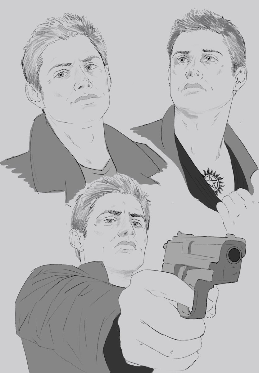 HalflingJakab's tweet image. #deanwinchester #Supernatural #spn #spnfanart #art #fanart #JensenAckles #Procreate #sketch #digitalart