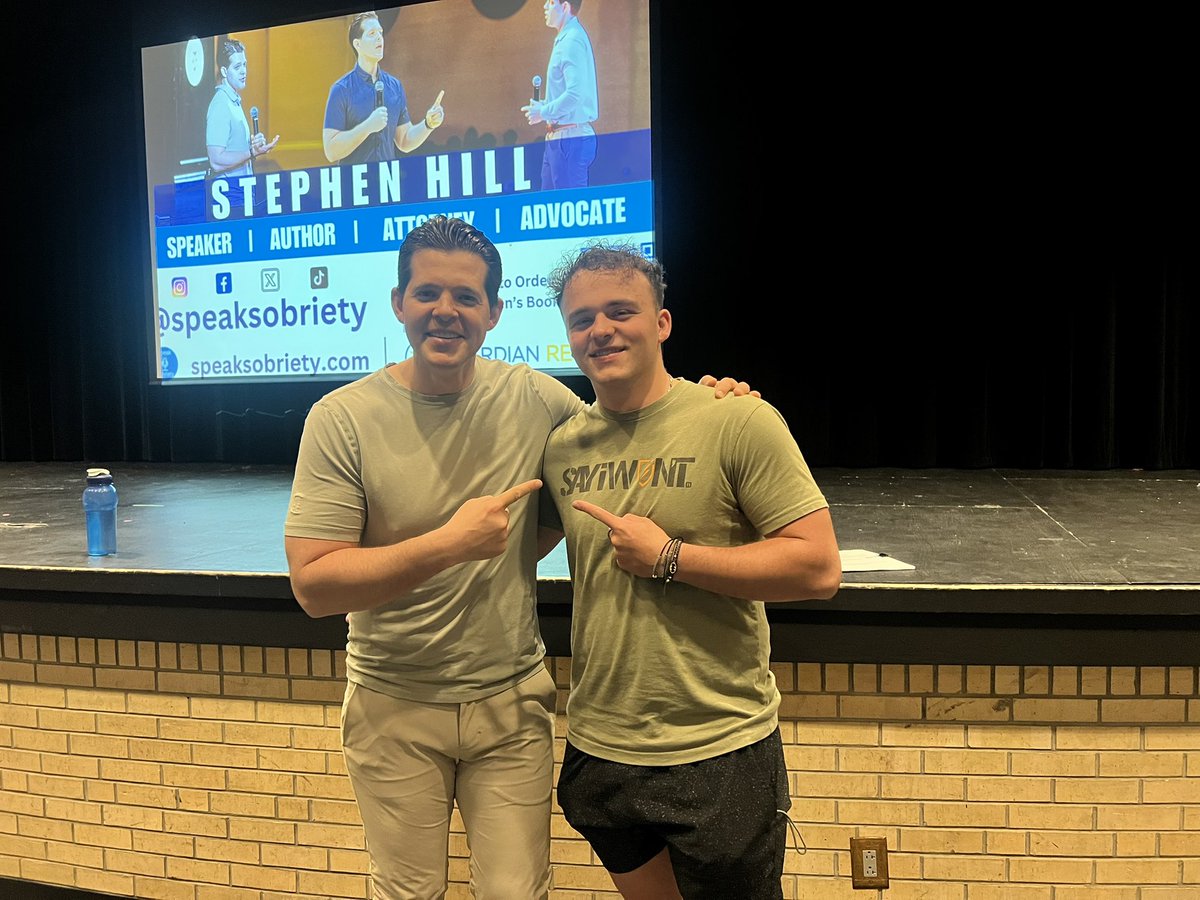 Stephen Hill (@speaksobriety) on Twitter photo Spoke at <a href="/GeringBulldogs/">Gering Bulldogs</a> today and was blown away by the overwhelming positive response from the students. I had the chance to meet with so many of you personally, and the conversations we shared meant a lot.
Huge thanks to Region 1 for making this visit possible! #nebraska Spoke at <a href="/GeringBulldogs/">Gering Bulldogs</a> today and was blown away by the overwhelming positive response from the students. I had the chance to meet with so many of you personally, and the conversations we shared meant a lot.
Huge thanks to Region 1 for making this visit possible! #nebraska