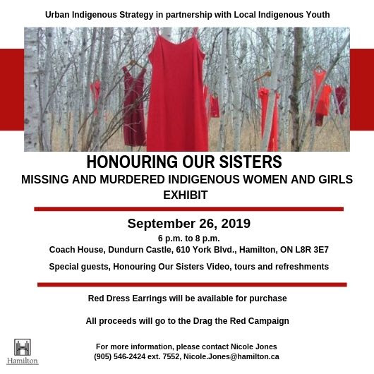 Remembering one of the Red Dress events on a September evening we learned about. It was held close to Lake Ontario in Hamilton .