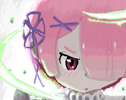 omega_pancakes's tweet image. Ram drawings I made in straw page. I believe the drawing gimmick is down rn but it&apos;s still fun creating stuff using it

#リゼロ #rezero #ram #ラム