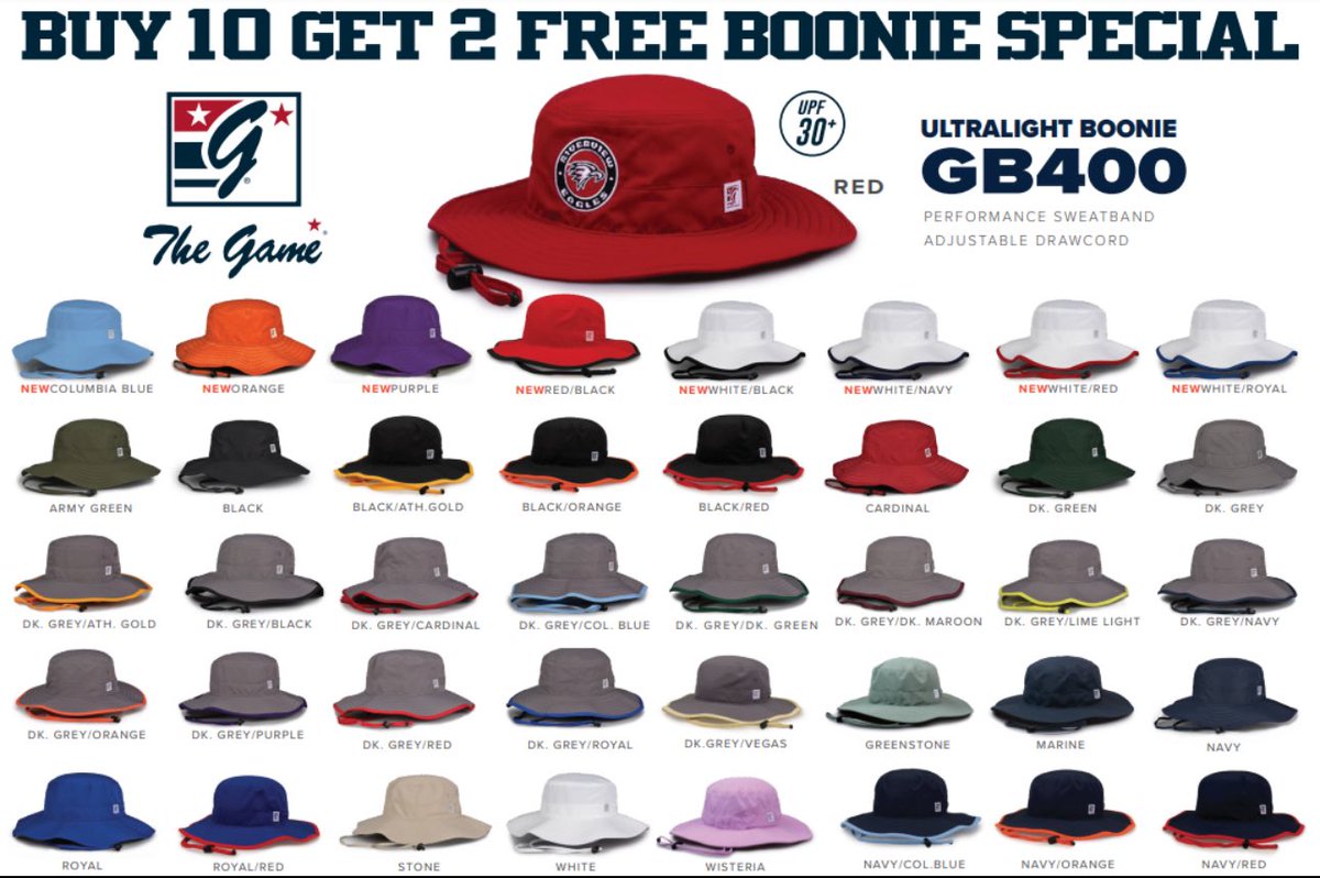 Corbin_GameOne's tweet image. It’s boonie season!!!! Orders in by May 30!
Let’s get you some headwear!
Connect with me and gets some going!