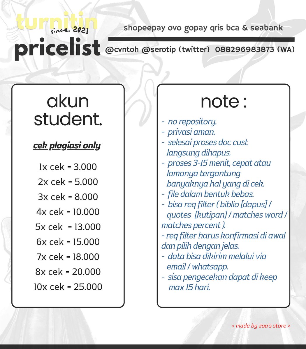 cvntoh's tweet photo. 「居.ᐟ」lagi cari? jual paket premium, jasa cek turnitin, sewa zoom  .ᐟ  netflix, prime, yt, viu, loklok, youku, wetv, iqiyi, bstation, capcut, am, vsco, picsart, canva pro [♡]~ yuk mari sung order  ʕ• ˕ •ʔ  #zonauangᅠ

♥。payment : all e-wallet, qris, bca, krom &amp; seabank https://t.co/7YqE3YUAeO