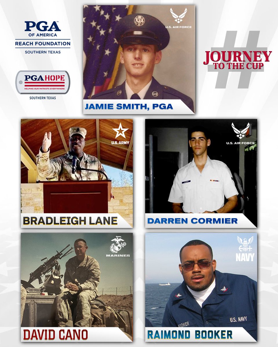 STexasPGA's tweet image. For the FIRST time ever, Southern Texas is headed to the PGA HOPE Secretary’s Cup happening just a week from now!
Led by PGA of America Member and U.S. Air Force Veteran Jamie Smith, our all-star team of Veterans is ready to represent the STPGA with pride, passion, and purpose.