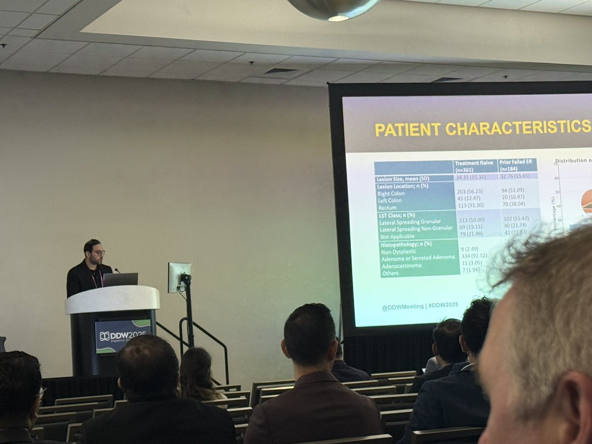 Sobaan Taj, MD (@sobaan_taj) on Twitter photo Great podium presentation by our Chief Fellow (aka Professor) 🔥🔥🔥:
“Endoscopic Submucosal Dissection as Salvage Therapy After Failed Endoscopic Mucosal Resection of Large Non-Pedunculated Colorectal Polyps”. Proud! <a href="/MN_GIMD/">Mariam Naveed, MD</a> <a href="/MN_GIMD/">Mariam Naveed, MD</a> <a href="/AimenKhanMD/">Aimen Farooq</a> <a href="/ernrobalino/">Ernesto Robalino Gonzaga, MD.</a> <a href="/AMohammedMD/">Abdul Sattar Shariq Mohammed</a> Great podium presentation by our Chief Fellow (aka Professor) 🔥🔥🔥:
“Endoscopic Submucosal Dissection as Salvage Therapy After Failed Endoscopic Mucosal Resection of Large Non-Pedunculated Colorectal Polyps”. Proud! <a href="/MN_GIMD/">Mariam Naveed, MD</a> <a href="/MN_GIMD/">Mariam Naveed, MD</a> <a href="/AimenKhanMD/">Aimen Farooq</a> <a href="/ernrobalino/">Ernesto Robalino Gonzaga, MD.</a> <a href="/AMohammedMD/">Abdul Sattar Shariq Mohammed</a>