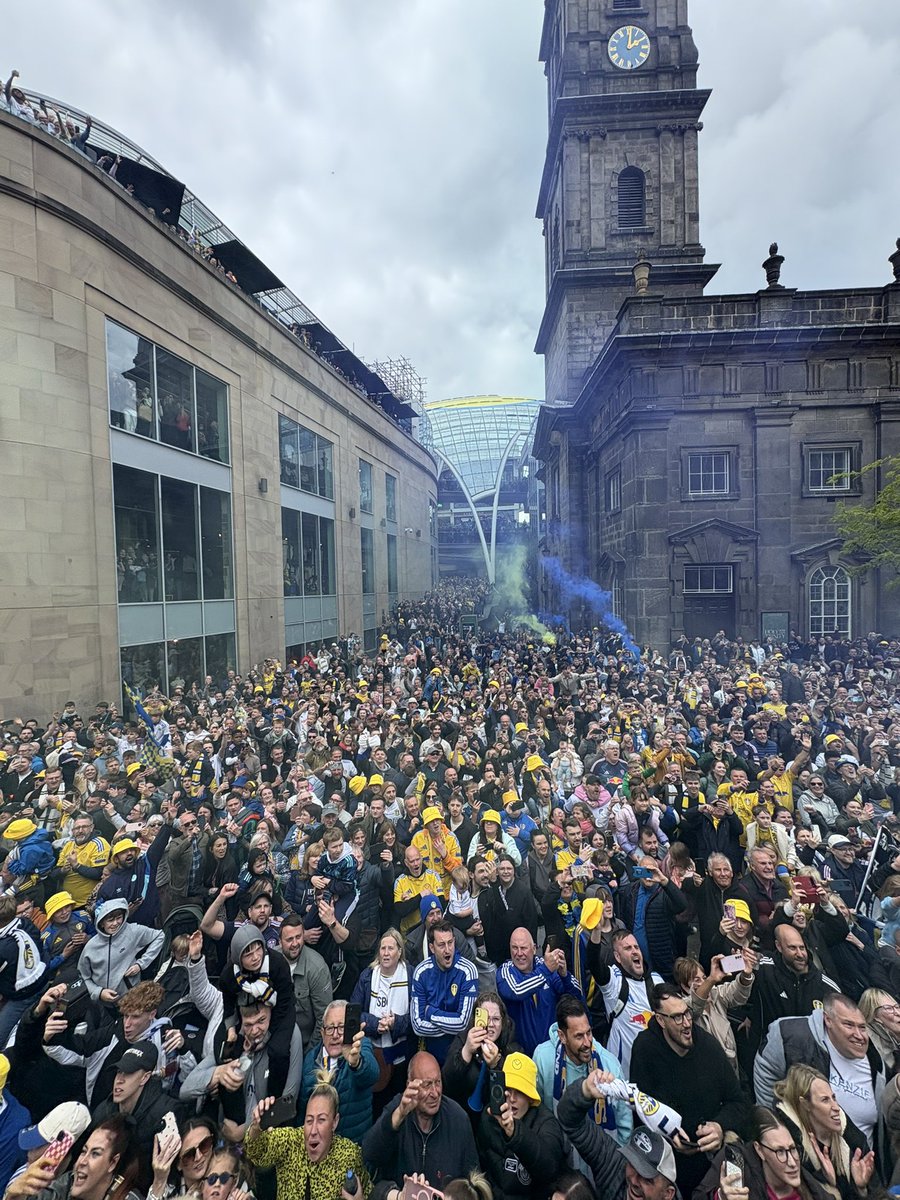 My first game announcing was in 2017. Since then I’ve seen changes, seen hope, seen togetherness, despair and I’ve seen pain. Today, I saw something incredible. I saw a city united. A city that got to celebrate being one with its club. It felt so special. All Leeds Aren’t We?