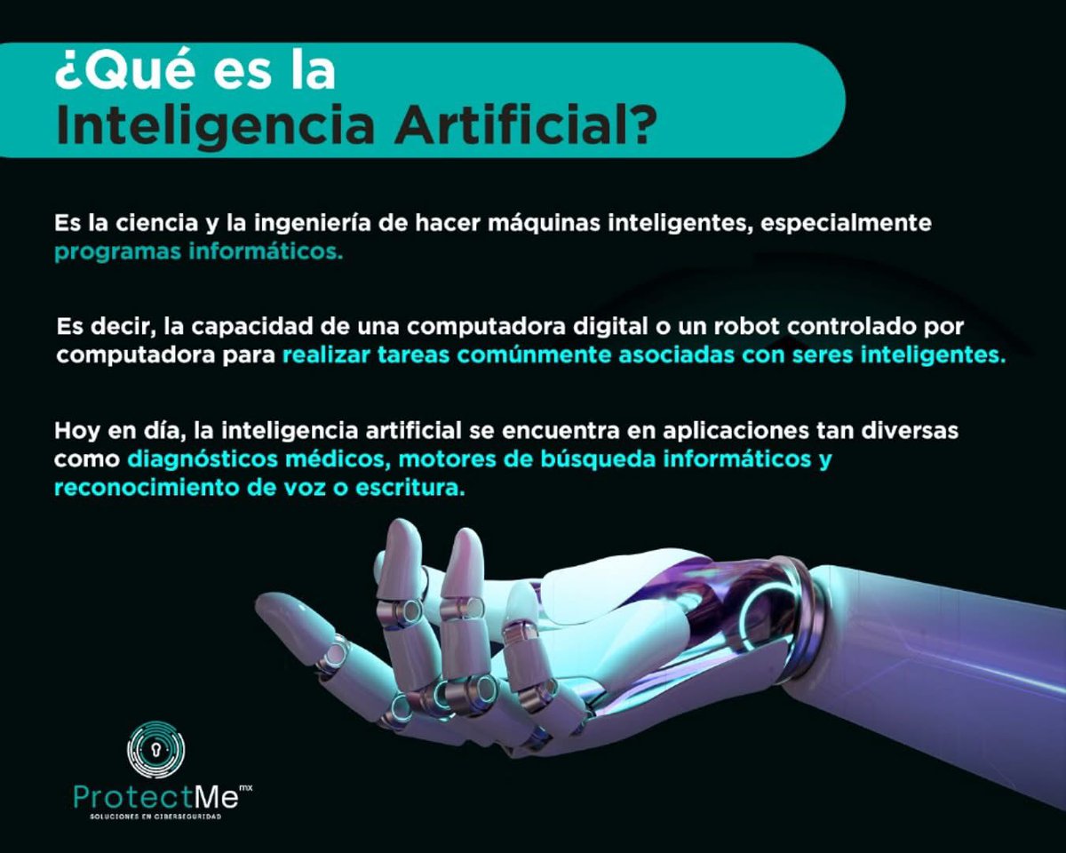 ProtectMeMx's tweet photo. La inteligencia artificial 🤖es, más que nunca, parte de nuestra vida diaria; aprendamos a usarla con seguridad🛡️ y responsabilidad https://t.co/OIMrGn9RRM