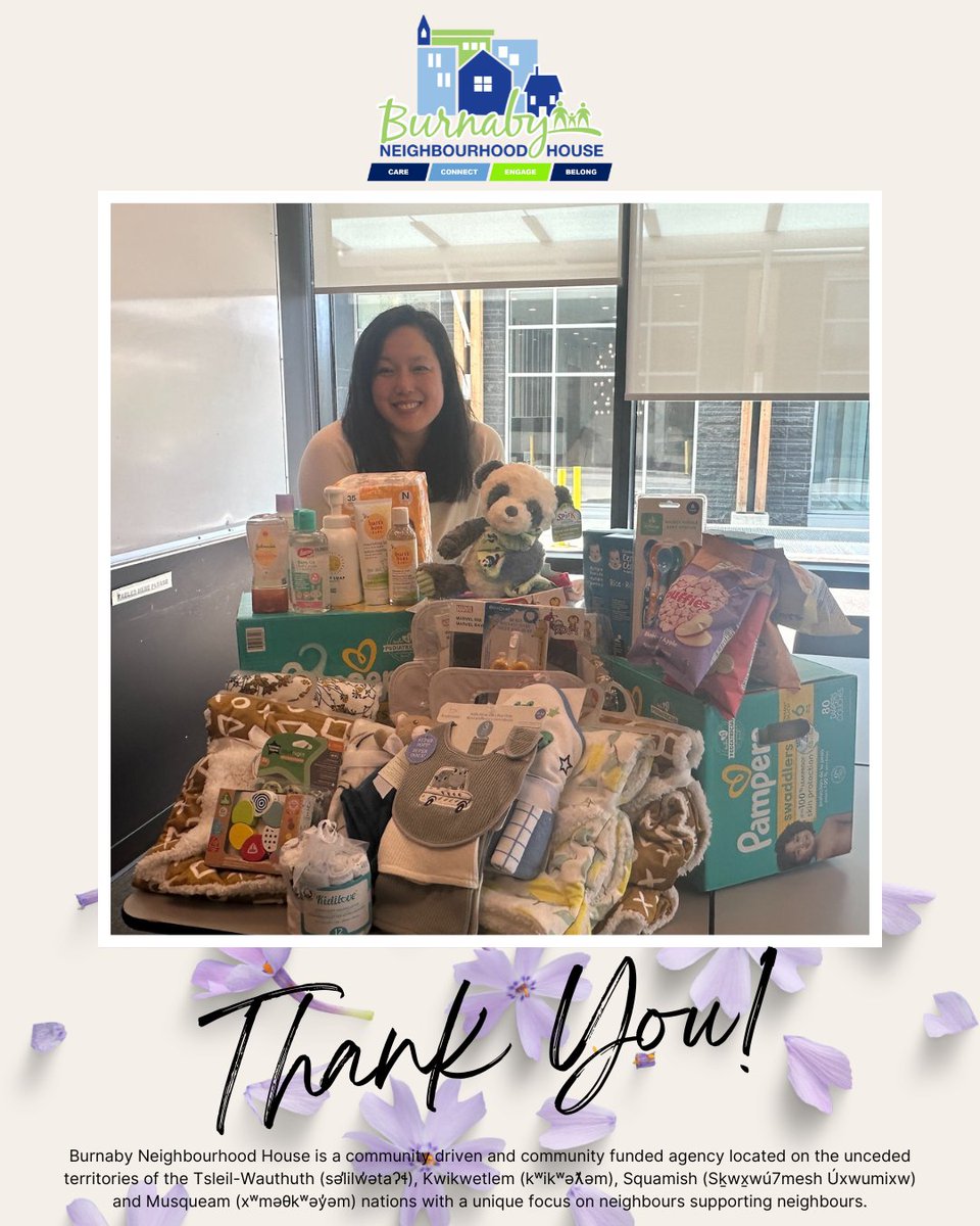 A heartfelt thank you to HolidayInn Express Vancouver-Metrotown for organizing a baby drive and collecting baby items. 💙 These soft and thoughtful gifts will go to our outreach families in Burnaby who are in need.

We’re so grateful for your generosity and community spirit! 👶🧸