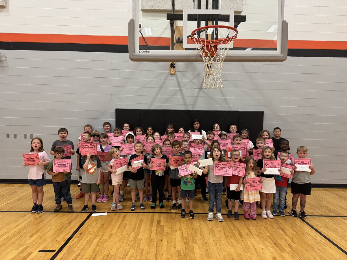Congratulations to our April World Changers! This group of students were recognized at our PBIS assembly for displaying our monthly virtue: inclusiveness.
