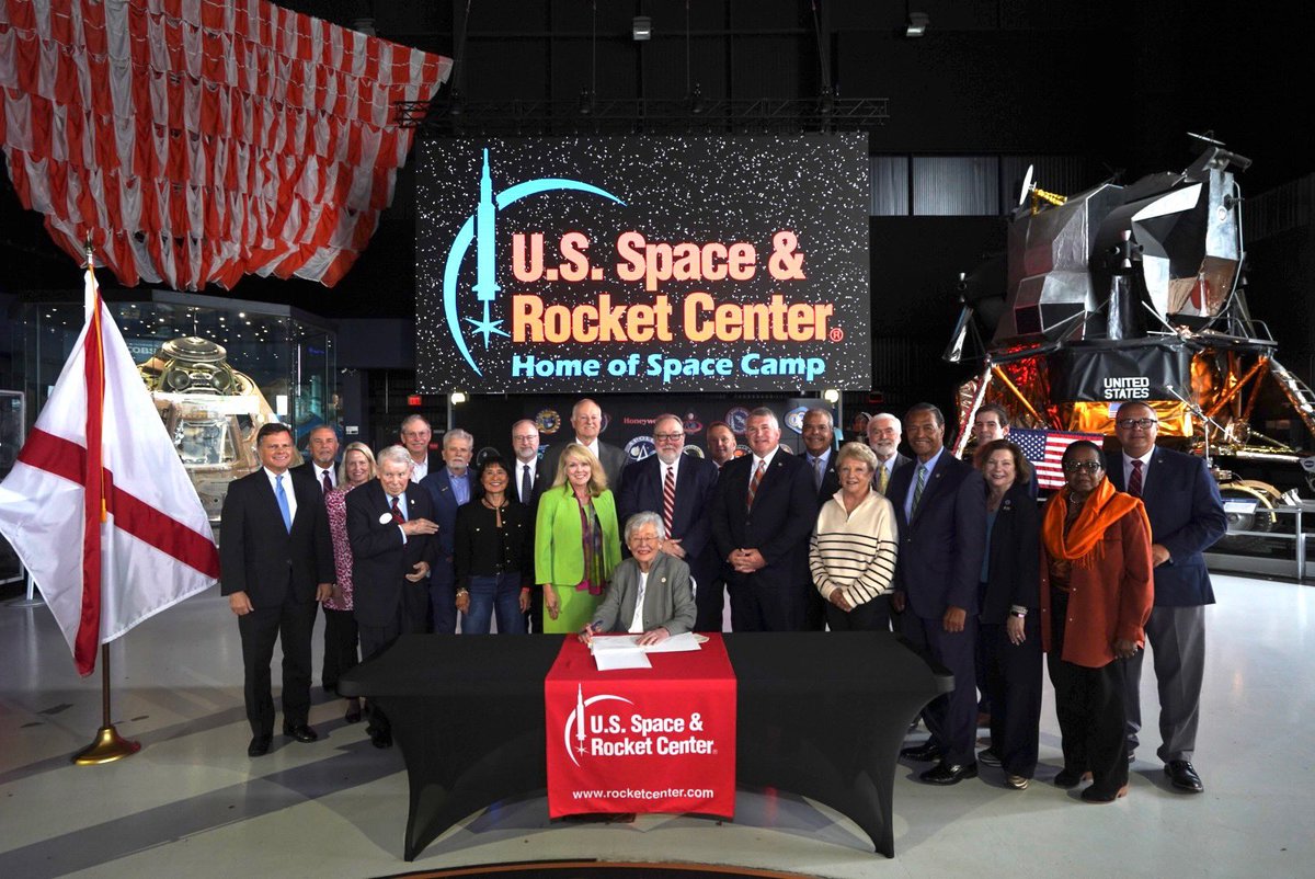 Governor Kay Ivey (@governorkayivey) on Twitter photo Today, we reinforced Alabama’s leading role in space by strengthening one of our most iconic institutions, the <a href="/RocketCenterUSA/">Space & Rocket Ctr</a>.
My signature on HB159 will ensure the Center continues to be a driver of innovation.
Alabama is home for America’s future in space. 🚀 #alpolitics Today, we reinforced Alabama’s leading role in space by strengthening one of our most iconic institutions, the <a href="/RocketCenterUSA/">Space & Rocket Ctr</a>.
My signature on HB159 will ensure the Center continues to be a driver of innovation.
Alabama is home for America’s future in space. 🚀 #alpolitics