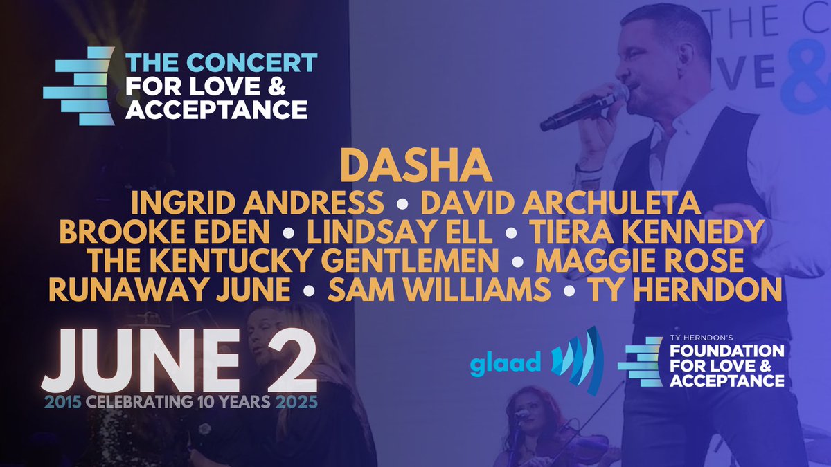 We are honored to perform at The Concert for Love &amp; Acceptance this year! 🌸❤️ Get your tickets here: f4la.org