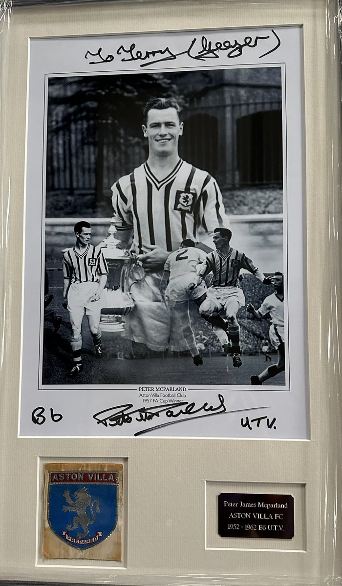 geezerbutler's tweet image. Farewell to my boyhood hero, the mighty Peter McParland, one of the greatest Aston Villa players of all time. #RIP