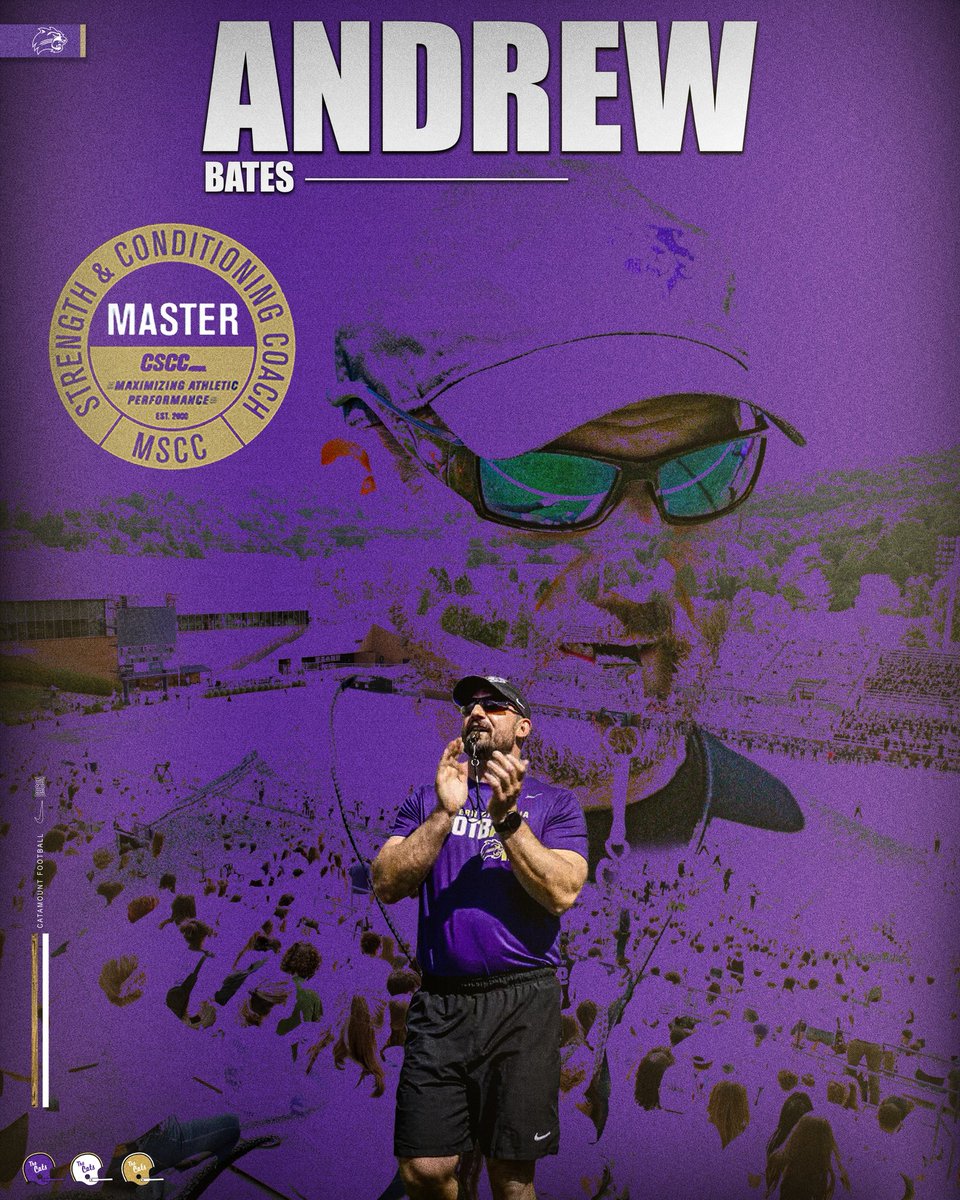 Western Carolina Football (@catamountsfb) on Twitter photo Congratulations to our guy <a href="/CoachBatesSC/">Andrew Bates</a> for receiving the honor of Master Strength and Conditioning Coach (MSCC) by the Collegiate Strength and Conditioning Coaches association!
#NoExcuses » #LOTE Congratulations to our guy <a href="/CoachBatesSC/">Andrew Bates</a> for receiving the honor of Master Strength and Conditioning Coach (MSCC) by the Collegiate Strength and Conditioning Coaches association!
#NoExcuses » #LOTE