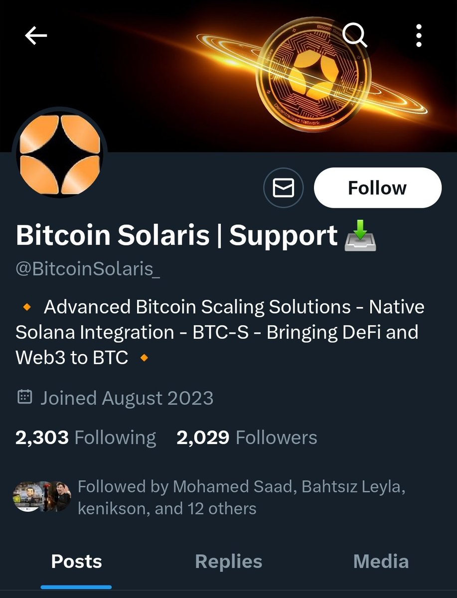 Bitcoin Solaris on X