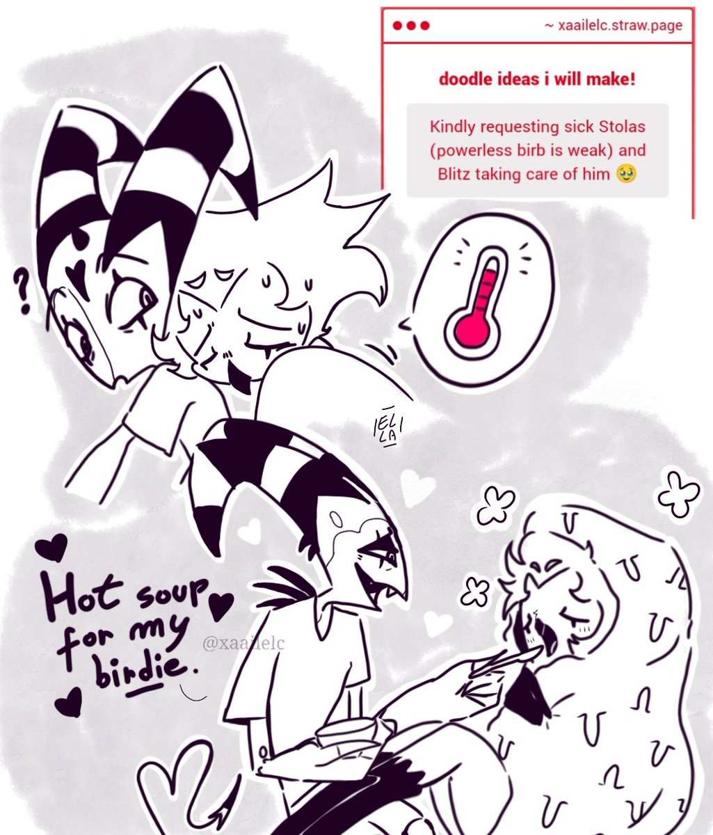 I love your requests 😔💞

#HelluvaBoss #Stolitz #HellubaBossFanart #HelluvaBossStolas #blitz