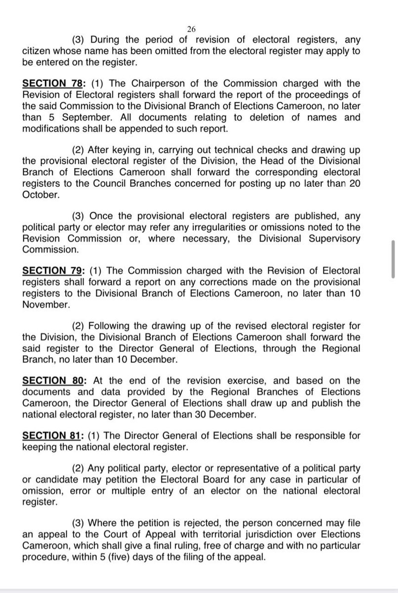 Maimo (@iam_maimo) on Twitter photo Electoral code!
<a href="/elecamofficiel/">ELECAM Elections Cameroon</a> you know the right thing to do #Section80
#ElecamPublishthenationallist #Elecampublielalistelectoral Electoral code!
<a href="/elecamofficiel/">ELECAM Elections Cameroon</a> you know the right thing to do #Section80
#ElecamPublishthenationallist #Elecampublielalistelectoral