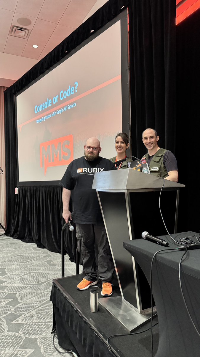AllwaysHyPe's tweet image. Had so much fun speaking at @mmsmoa with @getrubix and @NathanMcNulty about #MSGraph, #Intune and #PowerShell at #MMSMOA