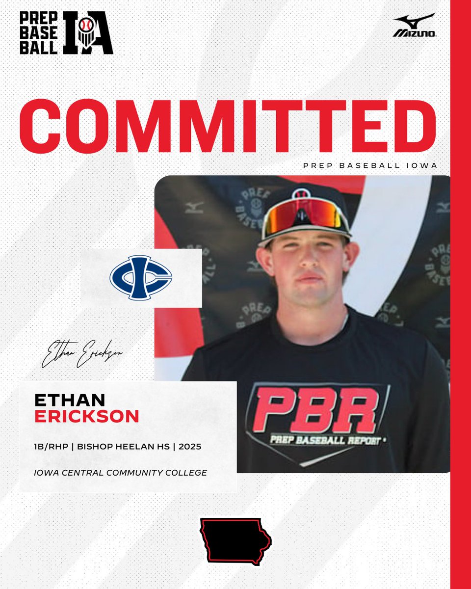 Prep Baseball Iowa (@prepbaseballia) on Twitter photo ๐๐๐จ๐ฆ๐ฆ๐ข๐ญ๐ฆ๐๐ง๐ญ ๐๐๐ญ๐๐ก๐
Ethan Erickson, (2025, 1B/RHP, <a href="/Heelan_Baseball/">Heelan Baseball</a>) commits to Iowa Central Community College.
๐ค loom.ly/mw8XPUU
<a href="/ethanerickson44/">Ethan</a> โ๏ธ <a href="/ICCCBaseball/">Iowa Central Baseball</a> ๐๐๐จ๐ฆ๐ฆ๐ข๐ญ๐ฆ๐๐ง๐ญ ๐๐๐ญ๐๐ก๐
Ethan Erickson, (2025, 1B/RHP, <a href="/Heelan_Baseball/">Heelan Baseball</a>) commits to Iowa Central Community College.
๐ค loom.ly/mw8XPUU
<a href="/ethanerickson44/">Ethan</a> โ๏ธ <a href="/ICCCBaseball/">Iowa Central Baseball</a>