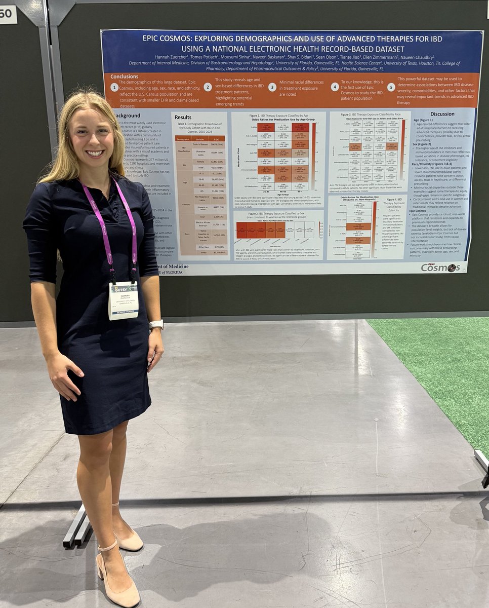 Hannah Zuercher (@zuercherhannah) on Twitter photo Honored to represent the University of Florida at #DDW2025. Please reach out for questions regarding our research on #IBD using a robust novel dataset #EpicCosmos <a href="/DDWMeeting/">Digestive Disease Week</a> Honored to represent the University of Florida at #DDW2025. Please reach out for questions regarding our research on #IBD using a robust novel dataset #EpicCosmos <a href="/DDWMeeting/">Digestive Disease Week</a>