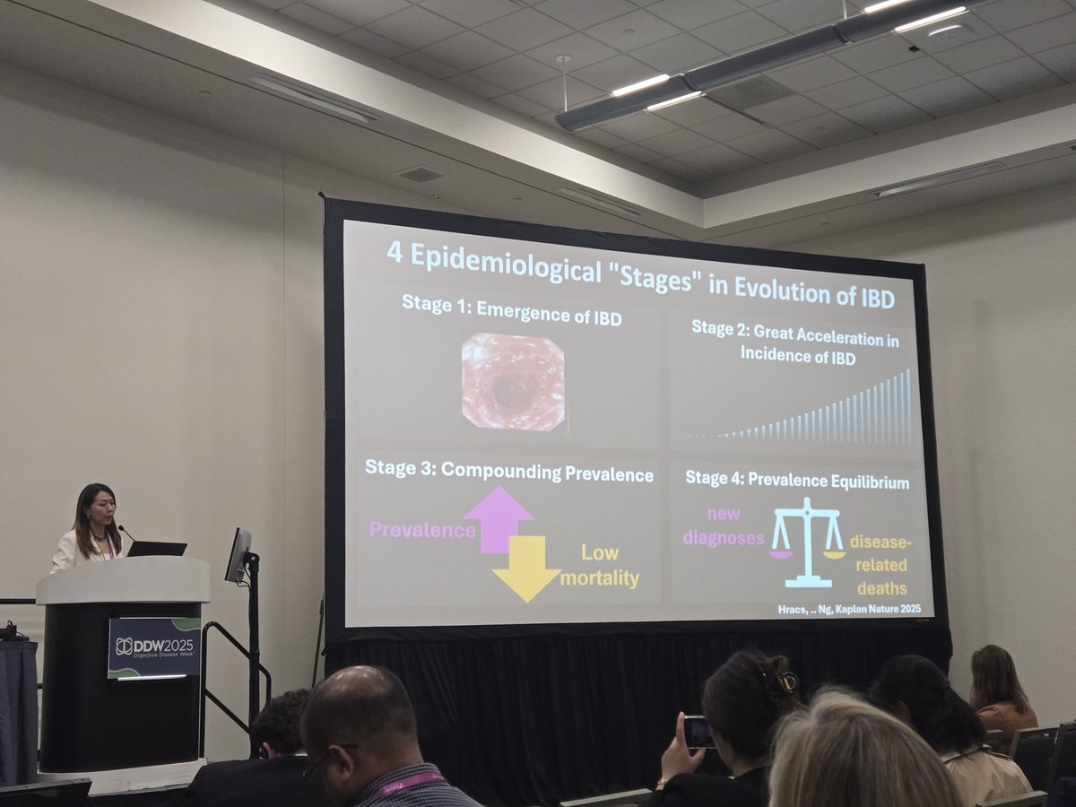 Ali Rezaie MD MSc (@alirezaiemd) on Twitter photo Incredible talk by <a href="/Siew_C_Ng/">Siew Ng</a> on the evolution of IBD epidemiology and its links to the Western diet. Insightful data and a hopeful message that we may be able to reverse the clock! #DDW2025 <a href="/gilkaplan/">Gil Kaplan MD MPH</a> Incredible talk by <a href="/Siew_C_Ng/">Siew Ng</a> on the evolution of IBD epidemiology and its links to the Western diet. Insightful data and a hopeful message that we may be able to reverse the clock! #DDW2025 <a href="/gilkaplan/">Gil Kaplan MD MPH</a>