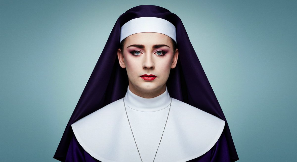 Religion, fashion and rebellion: a sacred triptych in the look of Boy George ✨💜
(Last photo generated by AI)
<a href="/BoyGeorge/">Boy George</a> 
<a href="/OtherBoyIsBack/">TheOtherBoy</a>